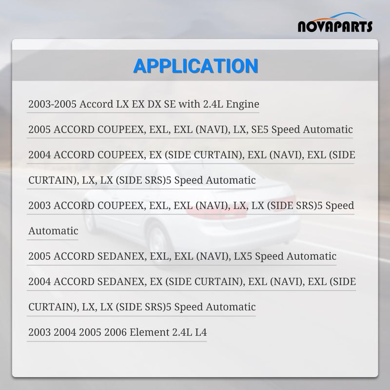 NOVAPARTS جسم الخانق NOVAPARTS لسيارة هوندا أكورد 2003 2004 2005 هوندا إليمنت 2003 2004 2005 2006 2.4L 16400RAAA61 16400RAAA62 16400RAAA63 16400PZDA13 - Image 2